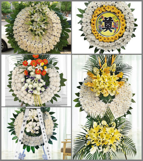 山东青岛平度市李园街道贾家烟村花圈速递